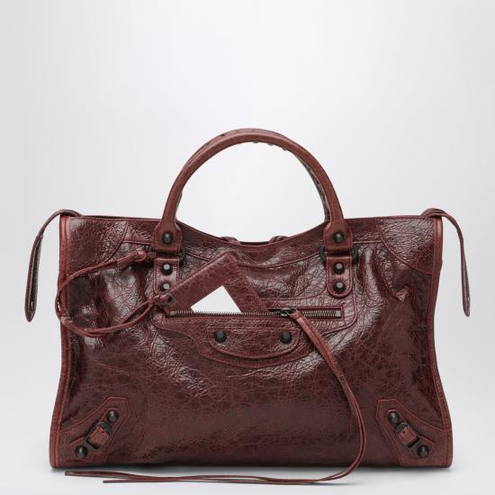26FW 발렌시아가 르 시티 백 8657602ACFH Red
