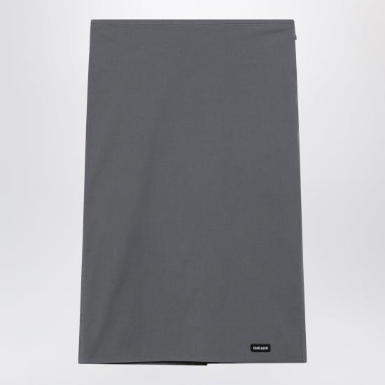 26FW 미우미우 스트레치 포플린 스커트 스트레치 포플린 스커트 MG2776OOO6472 Grey