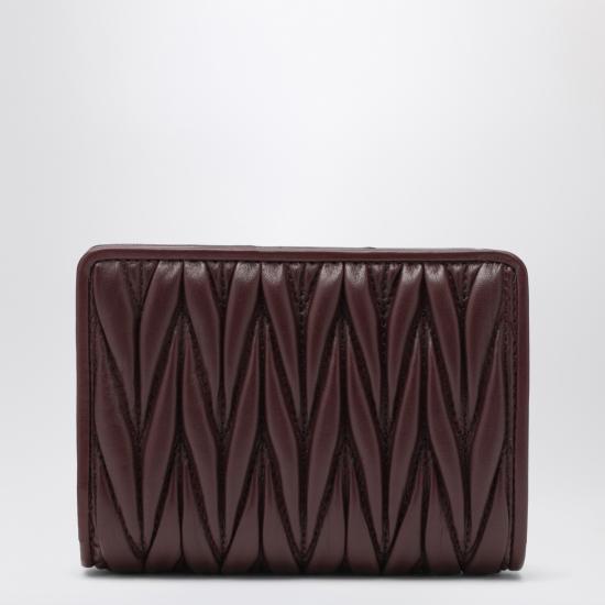 26FW 미우미우 지갑 5ML075AFPP Burgundy - MIU MIU
