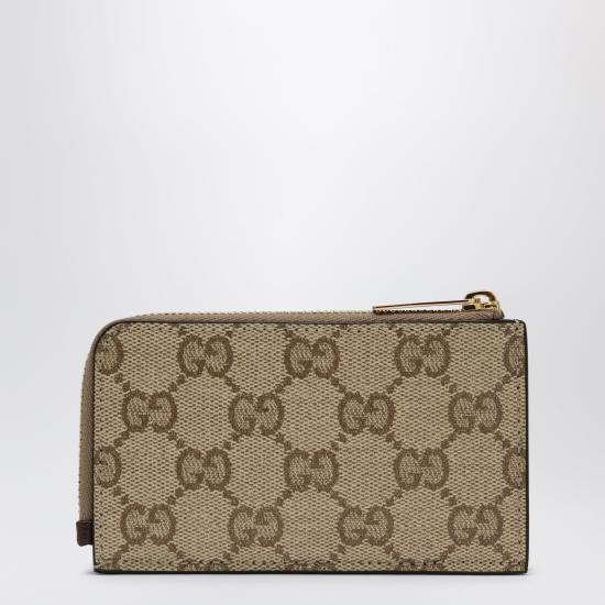 26FW 구찌 멀티컬러 슬롯 카드 케이스 멀티컬러 슬롯 카드 케이스 A00726FAGI8 Beige - GUCCI