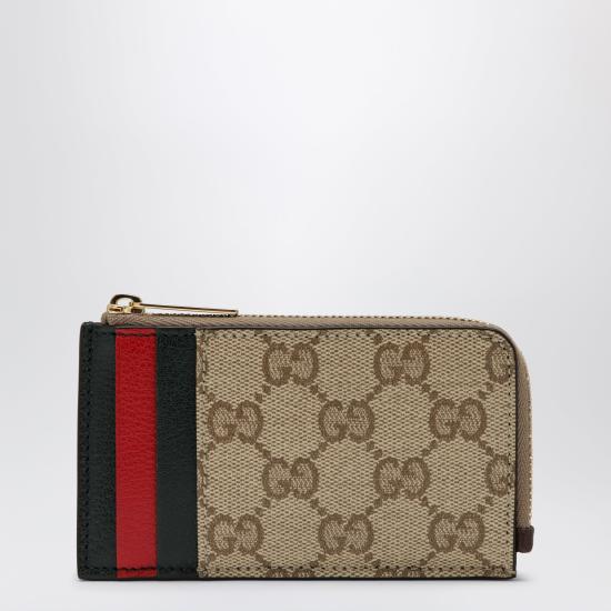 26FW 구찌 멀티컬러 슬롯 카드 케이스 멀티컬러 슬롯 카드 케이스 A00726FAGI8 Beige