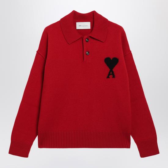 26FW 아미 폴로 티셔츠 UPL409D018 Red