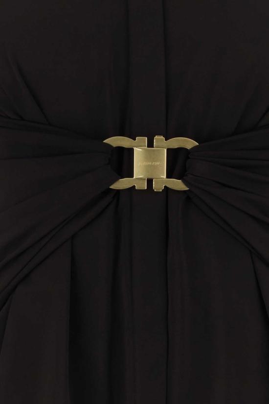26FW 살바토레 페라가모 셔츠 13I403795858 DARKEXPRESSO BLACK - SALVATORE FERRAGAMO