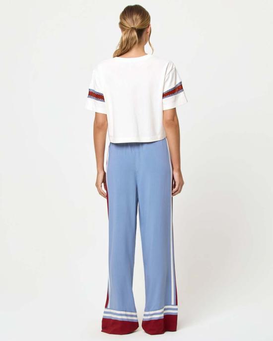  엘스페이스 스트레이트 팬츠 ATBM0284 UNWIND STRIPE - L SPACE