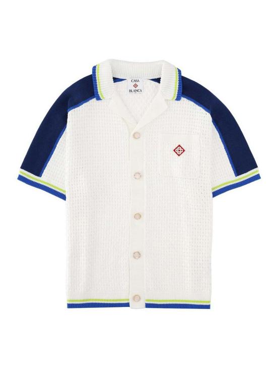26SS 카사블랑카 셔츠 MSS26KW131001WHITEBLUE MULTICOLOUR