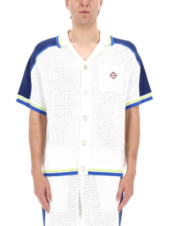 26SS 카사블랑카 셔츠 MSS26KW131001WHITEBLUE MULTICOLOUR - CASABLANCA