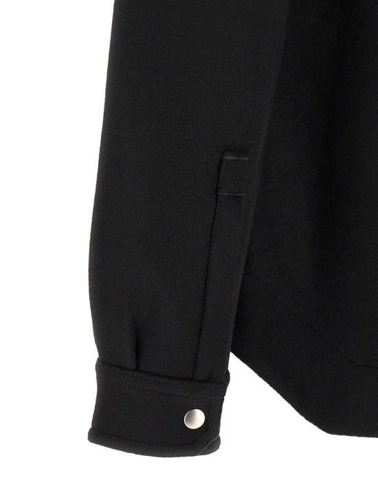  릭 오웬스 레더 오버셔츠 자켓 RU02F4729WMT09 BLACK - RICK OWENS