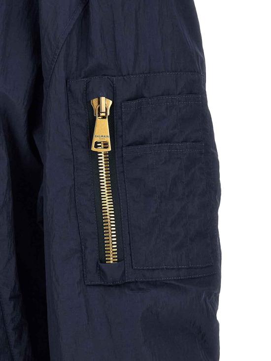 26FW 발망 봄버 자켓 HH1TFC55XM286DU Blue - BALMAIN