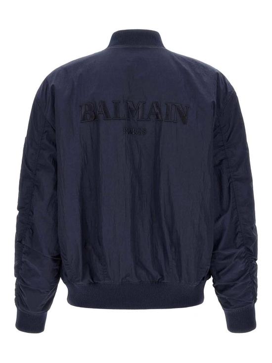 26FW 발망 봄버 자켓 HH1TFC55XM286DU Blue - BALMAIN