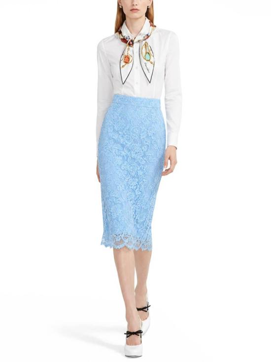 26SS 돌체앤가바나 롱 스커트 F4B7ITILMDRB6227 LIGHT BLUE - DOLCE & GABBANA