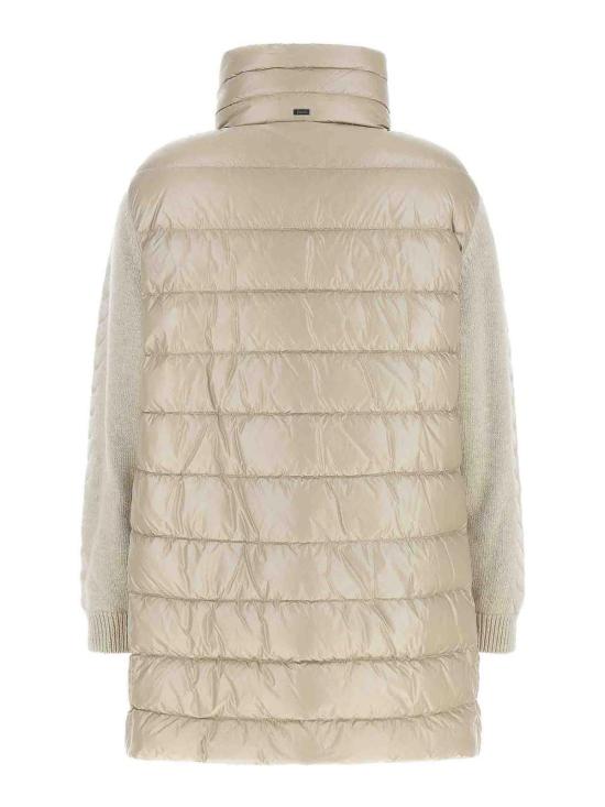 26FW 에르노 하이 퍼널넥 드로스트링 패딩 자켓 PI00191DR12017Z1985 BEIGE - HERNO