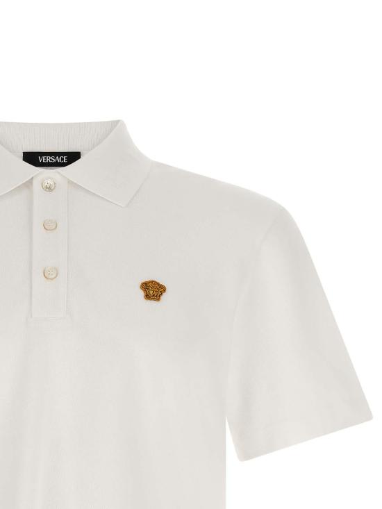  베르사체 폴로 티셔츠 10139061A156941W000 White - VERSACE