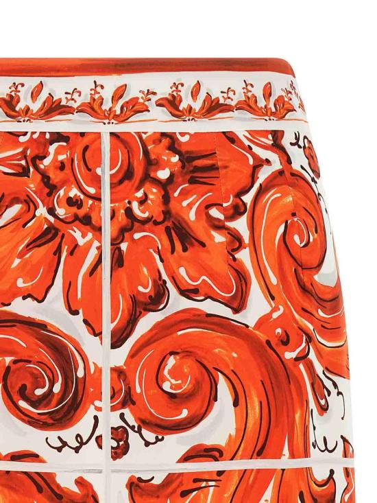 26FW 돌체앤가바나 롱 스커트 F4C2CTGDDRJS9000 Orange - DOLCE & GABBANA