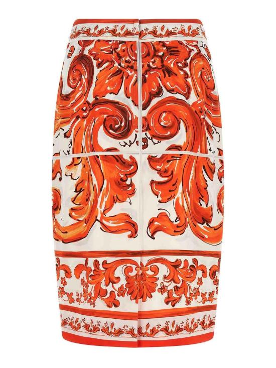 26FW 돌체앤가바나 롱 스커트 F4C2CTGDDRJS9000 Orange - DOLCE & GABBANA