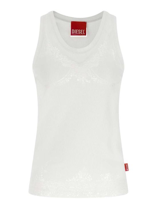 26FW 디젤 민소매 티셔츠 P018000SPFB100 WHITE