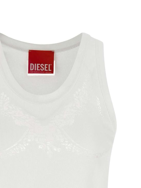 26FW 디젤 민소매 티셔츠 P018000SPFB100 WHITE - DIESEL