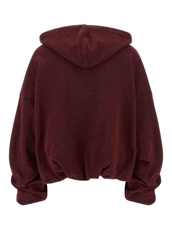 26FW 드리스 반 노튼 후드 티셔츠 262131E20 DARK RED - DRIES VAN NOTEN