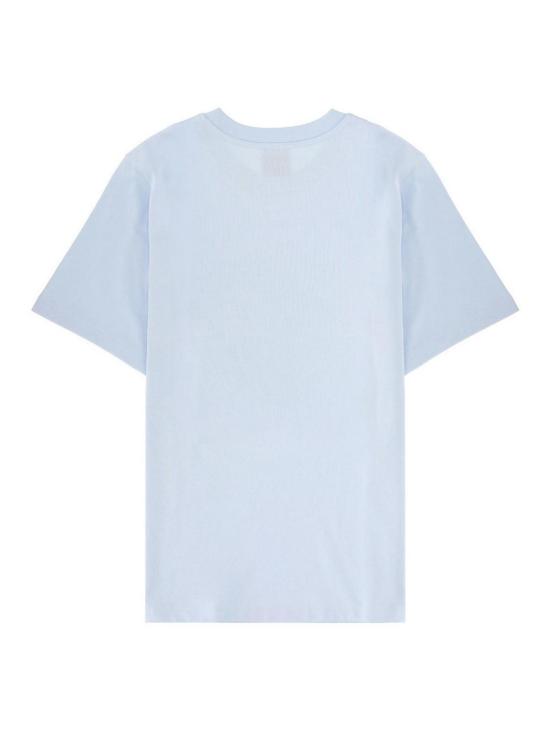 26SS 카사블랑카 반팔 티셔츠 MSP26JTS00109AIRBRUSHSMILEY LIGHT BLUE - CASABLANCA