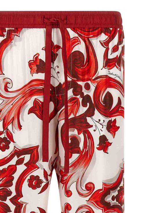 26FW 돌체앤가바나 스트레이트 팬츠 GVRMATHI13FIY3TN Red - DOLCE & GABBANA