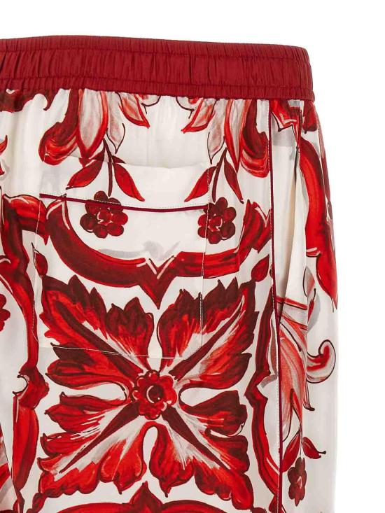 26FW 돌체앤가바나 스트레이트 팬츠 GVRMATHI13FIY3TN Red - DOLCE & GABBANA