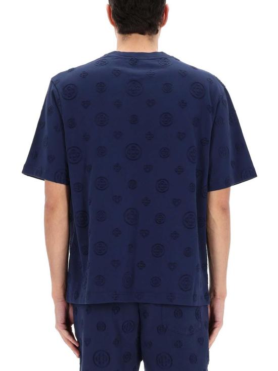 26SS 카사블랑카 반팔 티셔츠 MSP26JTS04403APPLIQUEMONOGRAM BLUE - CASABLANCA