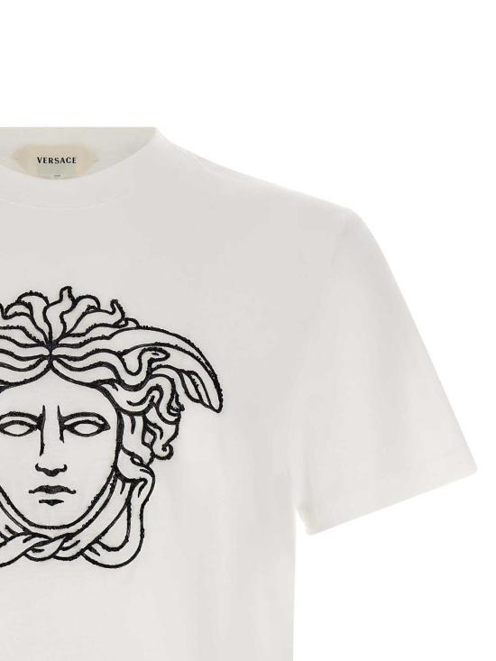 26FW 베르사체 반팔 티셔츠 10264521A184521W000 WHITE - VERSACE
