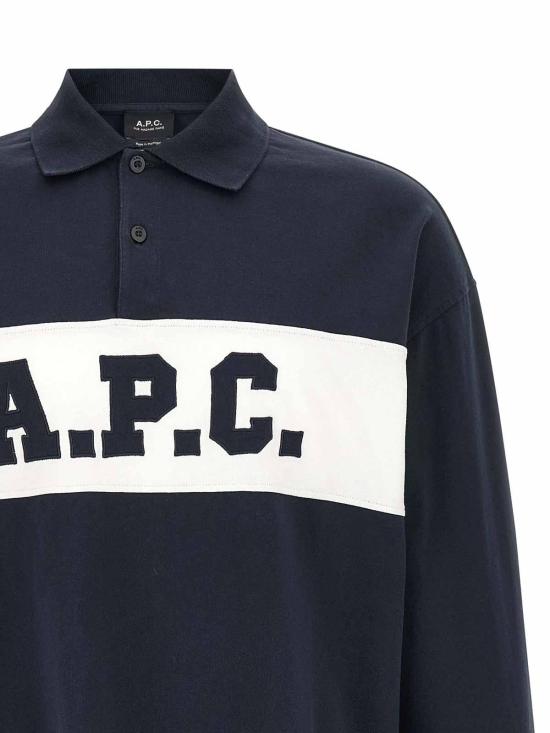 26FW 아페쎄 폴로 티셔츠 COHRUH26633IAK Blue - A.P.C.