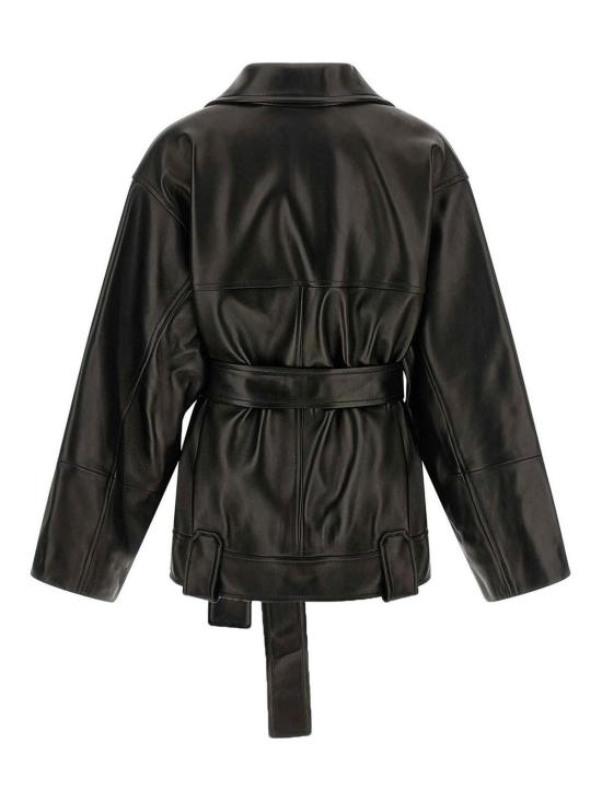 26FW 케이트 엘더 레더 자켓 62391012200 BLACK - KHAITE