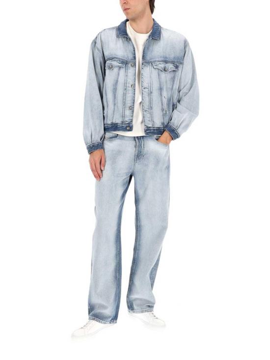26SS 디젤 D-덴버-Fsi1 트러커 재킷 인 미디엄-라이트 스켈레톤 데님 A2385009P2901 Denim - DIESEL