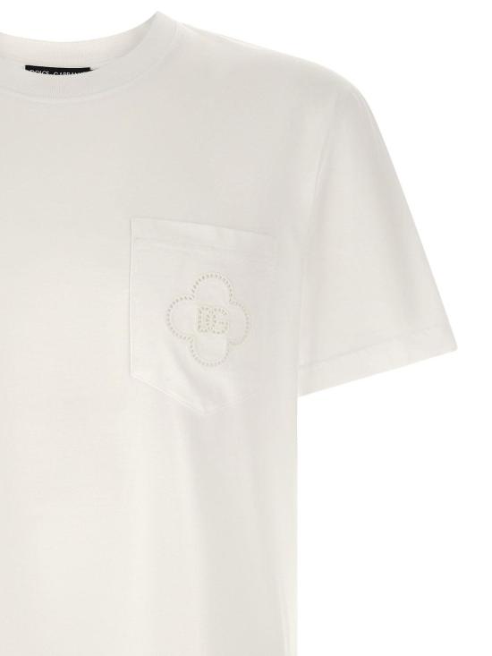 26FW 돌체앤가바나 반팔 티셔츠 G8RA2ZG7P7UW0800 WHITE - DOLCE & GABBANA