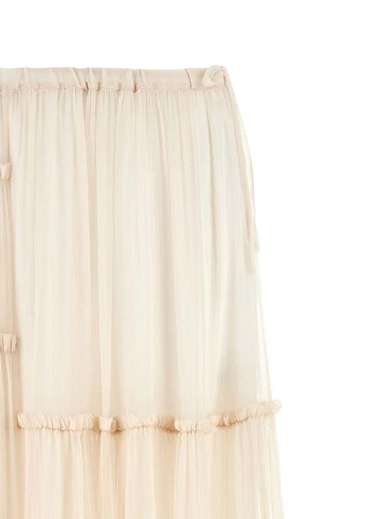 26SS 드리스 반 노튼 롱 스커트 261011E18 Beige - DRIES VAN NOTEN