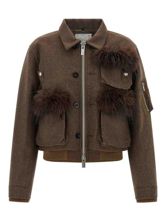 26FW 사카이 숏팬츠 2608637601 Brown - SACAI