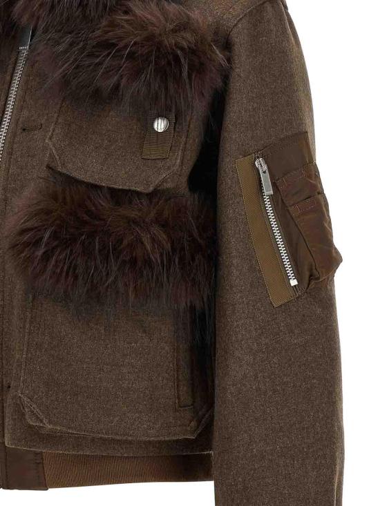 26FW 사카이 숏팬츠 2608637601 Brown - SACAI