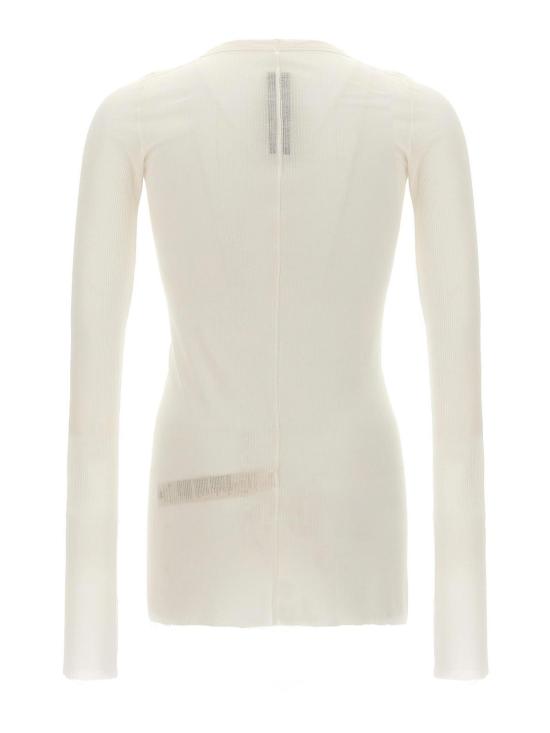  릭 오웬스 긴팔 티셔츠 RU02F4250RC11 White - RICK OWENS