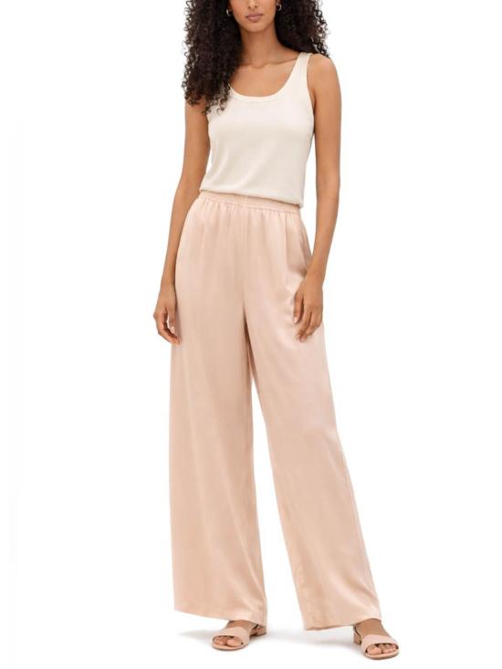 26SS 파비아나 필리피 아멜리아 엔버 새틴 팬츠 PAD266F291D9080157 Light Pink - FABIANA FILIPPI