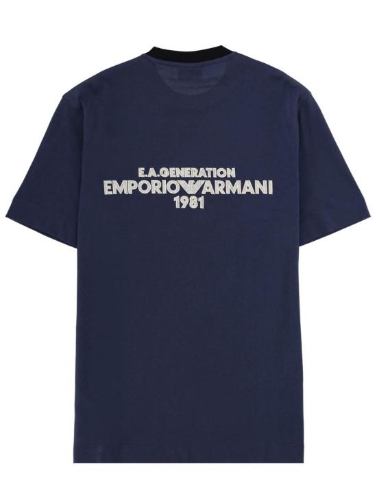 26SS 엠포리오 아르마니 반팔 티셔츠 EM005257AF13715UB130 BLUE - EMPORIO ARMANI
