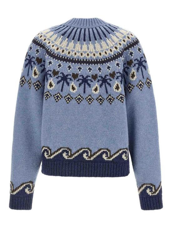 26FW 알라누이 탑 LWHE061E26KNI00140464046 Light Blue - ALANUI