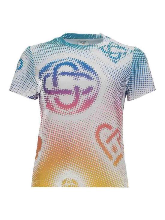 26SS 카사블랑카 반팔 티셔츠 WSP26JTS02003HALFTONELOGO MULTICOLOUR
