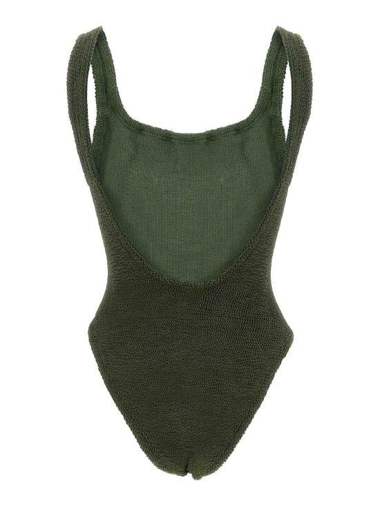  훈자 지 원피스 수영복 SQUARENECKSWIMMETALLICKHAKI Green - HUNZA G