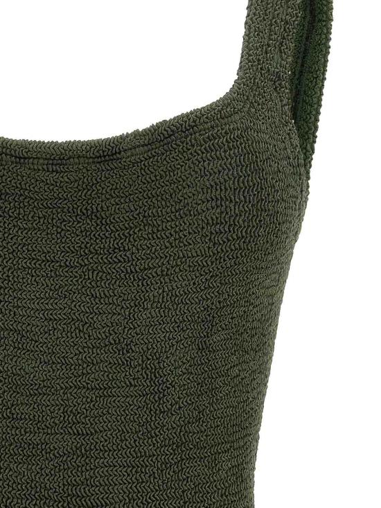 훈자 지 원피스 수영복 SQUARENECKSWIMMETALLICKHAKI Green - HUNZA G