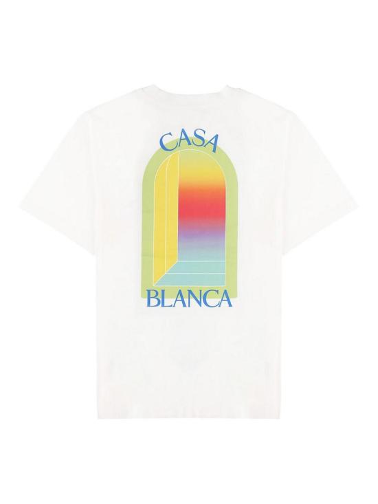 26SS 카사블랑카 반팔 티셔츠 MSP26JTS00113LARCHE WHITE - CASABLANCA