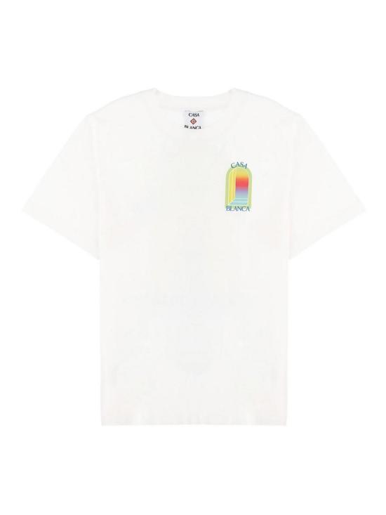 26SS 카사블랑카 반팔 티셔츠 MSP26JTS00113LARCHE WHITE