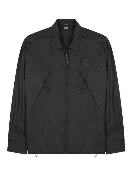 26SS 씨피 컴퍼니 메트로폴리스 시리즈 가바딘 집 오버셔츠 20CLOS062A006472A921 BLACK