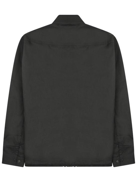 26SS 씨피 컴퍼니 메트로폴리스 시리즈 가바딘 집 오버셔츠 20CLOS062A006472A921 BLACK - C.P. COMPANY