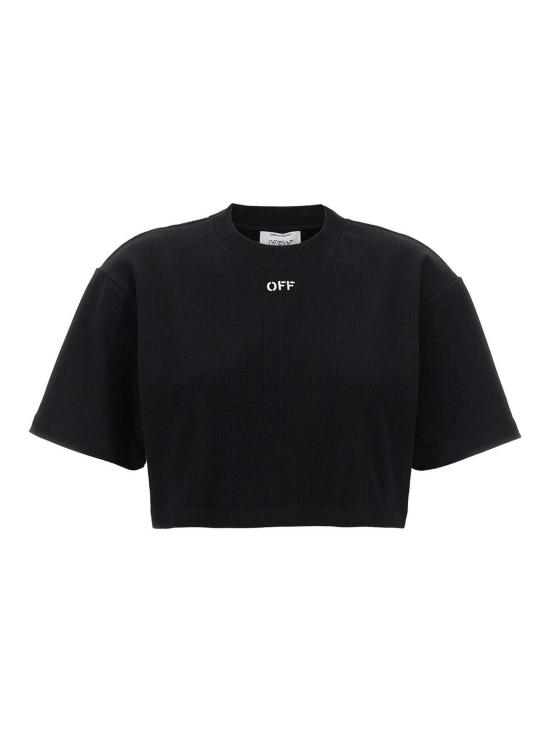  오프화이트 반팔 티셔츠 2FA00678TW003 BLACK