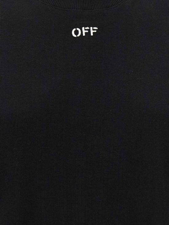  오프화이트 반팔 티셔츠 2FA00678TW003 BLACK - OFF WHITE