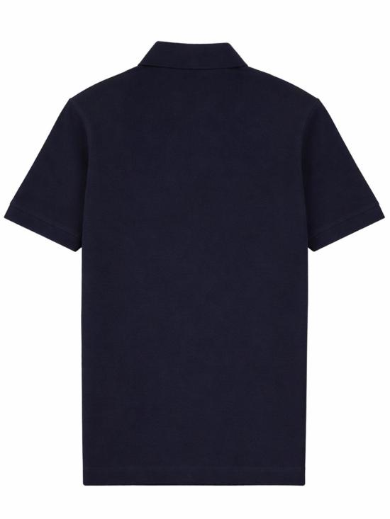 26SS 돌체앤가바나 로고 코튼 피케 폴로 셔츠 G8PL4TG7P1DB0665 BLUE - DOLCE & GABBANA