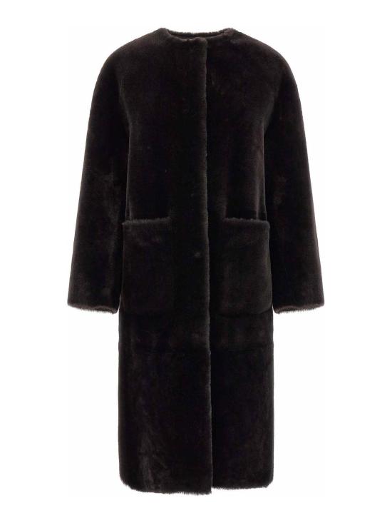 26FW 블랑샤 무스탕 26106300CIOCCOLATO BROWN