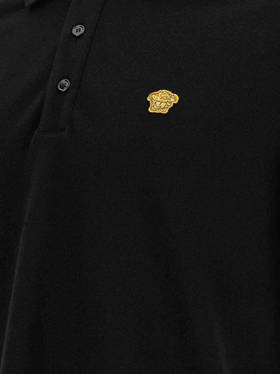  베르사체 폴로 티셔츠 10139061A156941B000 Black - VERSACE