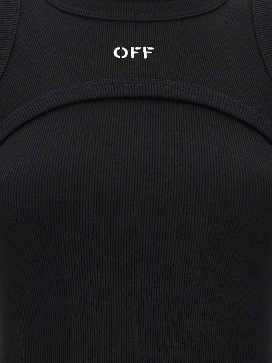  오프화이트 롱 원피스 2FU00681TW003 BLACK - OFF WHITE